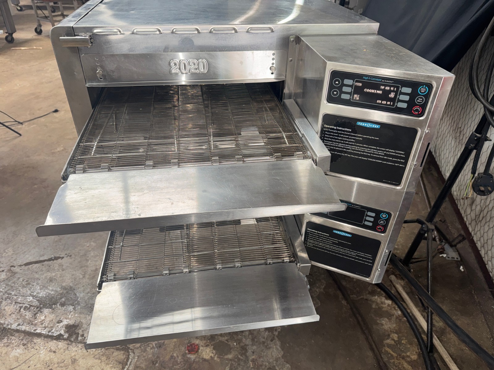 Turbochef HHC2020 High Speed Double Conveyor Pizza Oven Tested and Works